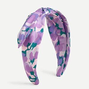 NWT J.Crew Bow headband Purple